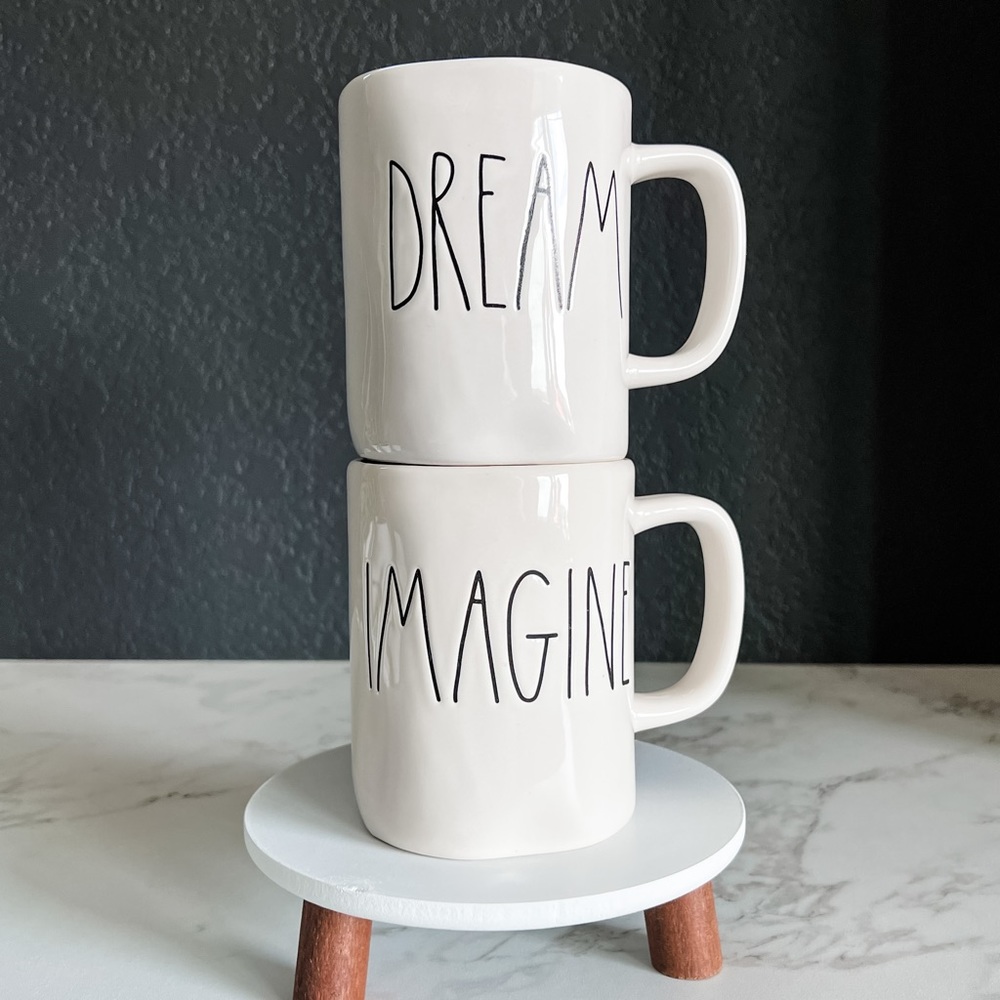Rae Dunn Artisan Collection by Magenta IMAGINE and DREAM Mugs (set) - 2018